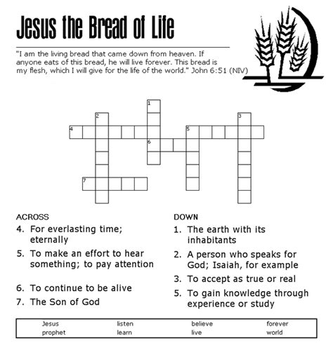 The Crossword Solver found 59 answers to "heaven (8)", 8 letters crossword clue. . Bread from heaven crossword clue